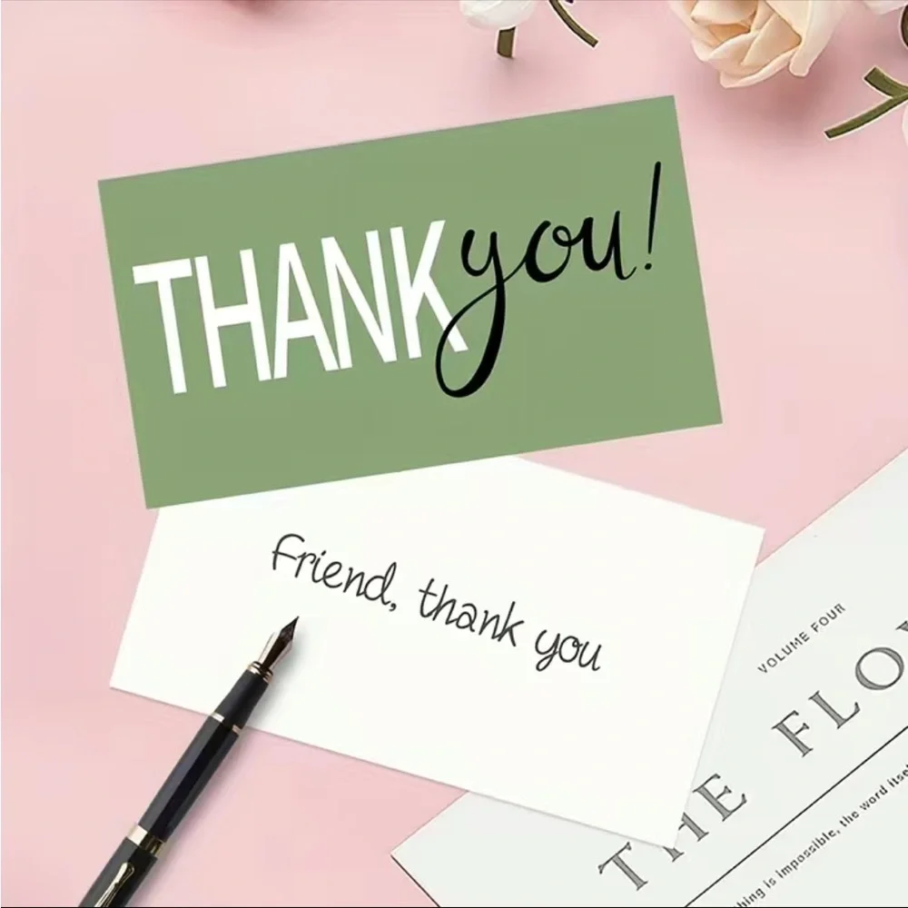 50 Cards Thank You Cards 2.1” X 3.5”